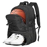 Goloni Basketball Bag,Large Sports Bag with with Separate Ball & Shoe Compartments,Gym Bag for Basketball,Soccer,Volleyball