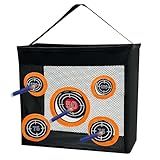 Shooting Practice Target Toy Storage Mesh Bag Compatible with Nerf Darts, Portable & Foldable Dart Zone for Kids Boys Girls 6+