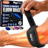 2-Pack Tennis Elbow Brace for Men & Women, Golfer's Elbow Support Strap