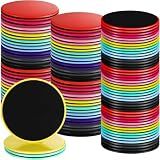 Jenaai 20 Pairs Core Sliders for Working Out Bulk Dual Sided Workout Disc Gifts for Group Training Classes Fitness Slider for Stability Ab Legs Full Body Fit Gym Carpet Hardwood FloorFoot (10 Colors)