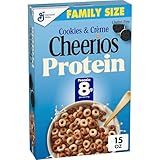 Cheerios Protein Cereal, Cookies and Crème, 8g Protein, Family Size, 15 oz