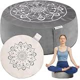 Hihealer Meditation Cushion, Traditional Tibetan Velvet Meditation Pillow