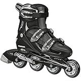 Roller Derby V-Tech 500 Adjustable Inline Skates, Large (6-9), Black
