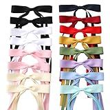 WORTL 16 PCS Hair Bows for Women,Hair Ribbon Hair Bows With Long Tail,Hair Bow Clips Hair Barrettes for Women Accessories