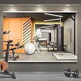 TRAHOME Home Gym Mirror for Wall,48x24x3PCS Full Length,Glass Frameless Body Large Mirror for Home Gym,Workout,Bedroom,Garage(Silver)