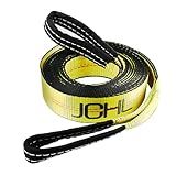JCHL Recovery Tow Strap with Reinforced Loops 2inx20ft Heavy Duty 26,000lb Break Strength Vehicle Recovery Rope for for Car Truck Jeep ATV SUV Reinforced Loops, Protective Sleeves