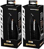 Continental Grand Prix 5000 - Road Bike Tire | The Best Allrounder in the Field - BlackChili, Vectran Breaker, LazerGrip, Active Comfort Technology, 2 Pack (Black) (700x32)