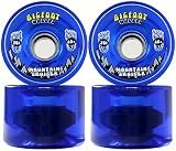 Bigfoot Longboard Wheels 76mm 80A SHR Mountain Cruisers Translucent Blue