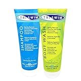 TRISWIM Swim Care Set | Chlorine Removal Shampoo & Chlorine Removal Body Wash, 8.5 fl oz Each | Aloe Vera Formula | Removes Chlorine, Restores Hair & Soothes Skin