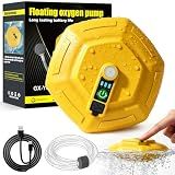 NODUJX IPX7 Floating & Rechargeable Bait Bucket Aerator for Fishing