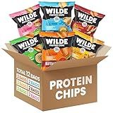 WILDE Protein Chips Variety Pack, High Protein Snacks for Adults, Keto Chips, Gluten Free, Low Carb Snack Box Made with Real Ingredients 1.34oz Bags, Pack of 12
