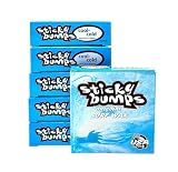 Sticky Bumps Original surf Wax Cool-Cold - 6 Pack | Long-Lasting Surfboard Wax | Great Bump Building for Surfing | Non-Toxic, Nature-Safe | for Surfboard surf Wax Temps 69°F / 20°C & Below.