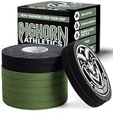 Bighorn Athletics Jiu Jitsu Finger Tape | Athletic Finger Tape for Sports & Injuries: Rock Climbing, Volleyball, Football, Crossfit, Hands & Toes | 0.3-Inch x 45-feet, 8-Rolls, Military Green & Black