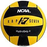 KAP7 Size 4 HydroGrip Water Polo Ball (NCAA and NFHS Official), Yellow/Black