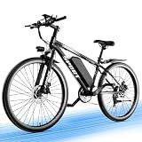 Misodo Electric Bike for Adults, 1500W Peak Mountain Ebike, 26" All-Terrain Electric Bicycle, 25 MPH 65 Miles Long Range, 48V 10.4Ah Removable Battery High-Step Commute E-Bike