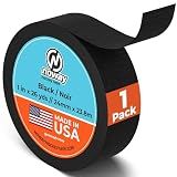 Noway Hockey Tape – Durable Cloth Hockey Stick Tape for Blade and Handle Grip, Strong Adhesive and Water Resistant, 1" Wide x 26 Yards Length, Made in USA (Black, 1 Pack)