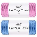HOMEXCEL 2PK Yoga Mat Towels for Hot Workout, Ultra-Absorbent, 26.5" x 72"