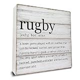 Rugby Definition Wooden Sign Minimalist Desk Decor