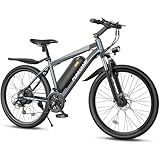 Funhang Electric Bike for Adults, 1000W Peak Ebike, 50Miles 21.7MPH Electric Mountain Bike, 26" Adult Electric Bicycle with 48V Removable Battery, Adjustable Stem, Fenders, 21 Speed, UL 2849 Certified