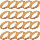 Gejoy 20 Pcs Ski Brake Retainers, 1.77" Brown Rubber Ski Tuning Rubber Band
