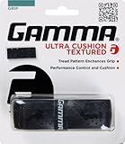 GAMMA Sports Tennis Racquet Ultra Cushion Replacement Grip – Contoured Multi Black with Textured Perforations for Enhanced Absorption, Comfort, and Control