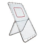 Champion Sports Rebound Pitchback Net - Adjustable Training Practice Rebounder Bounceback Pitchback Screen for Multi-Sport Training - Heavy-Duty Construction Pitchback Screen with Adjustable Angles