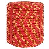 Lopevex 1/2 Inch Static Climbing Rope (150 Ft) - 9000lbs High Strength Arborist Bull Rope for Tree Pulling, Rigging & Rappelling - 48 Strand Polyester Braided Core, Red
