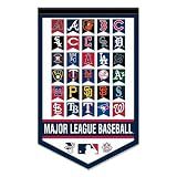 Baseball League All Teams Pennant Banner