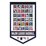 Baseball League All Teams Pennant Banner