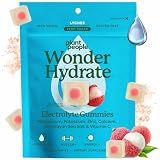 Plant People WonderHydrate Sugar Free Electrolyte Gummies, Lychee (42 Ct)
