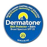Dermatone Skin Protector Balm | Sun, Wind, Cold, Chapping & Frostbite Protection | Face and Lip Balm SPF23 | Moisturize & Repair Dry Skin | Barrier Cream | 0.5oz