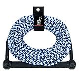 Airhead Water Ski Rope, Tractor-Grip Handle, 1 Section, 75-Feet,Blue and White