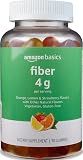 Amazon Basics Soft Fiber Gummies for Digestive Health and Regularity, Orange, Lemon & Strawberry Flavors, 90 Count, Pack of 1 (Previously Solimo)