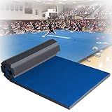 JUNJIEJJJ Non-Deformation Roll-Up Carpeted Gymnastics Mat, Commercial Cheerleading Stunt & Tumbling Mat for Studio, School, Gym & Commercial Use