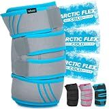 Vive Knee Ice Pack Wrap - Cold/Hot Gel Compression Brace for Pain Relief