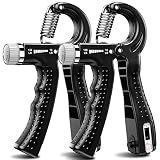 KDG Grip Strength Trainer 2 Pack Adjustable Resistance Forearm Exerciser