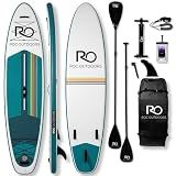 Roc Inflatable Stand Up Paddle Board 10' 6" with Premium SUP Paddle Board Accessories, Wide Stable Design, Non-Slip Comfort Deck for Youth & Adults (Celestial)
