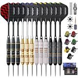 Turnart Darts Metal Tip Set - Steel Tip Darts Set Professional Metal Darts