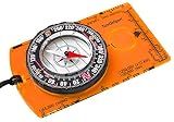 Orienteering Compass Advanced Scout for Hiking Camping Navigation Orange