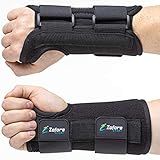 ZOFORE SPORT Carpal Tunnel Wrist Brace Support with 2 Straps and Metal Splint Stabilizer - Helps Relieve Tendinitis Arthritis Carpal Tunnel Pain - Reduces Recovery Time for Men Women - Left (L/XL)