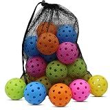 Magicorange Pickleball Balls, 20 Pack USAPA Approved 40 Holes Outdoor Pickleballs, High Elasticity & Durable Pickle Balls (Multicolour, 40 Holes)