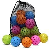 Magicorange Pickleball Balls, 20 Pack USAPA Approved 40 Holes Outdoor Pickleballs, High Elasticity & Durable Pickle Balls (Multicolour, 40 Holes)