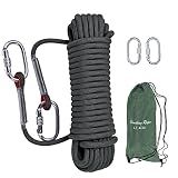 LZ.MZXU Climbing Rope, 12mm Static Rappelling Rope, Green, 32FT(10M)