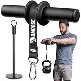 DMoose Fitness Forearm Exerciser & Wrist Roller - Forearm & Grip Strength Trainer - Available in Black, Blue & Red - Ideal for Grip, Wrist & Elbow Tendonitis (Black)