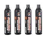 Lancer Tactical 560ml/18.9oz 14kg Powerful Green Gas High PSI G-1200 for Airsoft Pistol, Airsoft Rifle, Air Gun (Silicone Oil) -Pack of 4