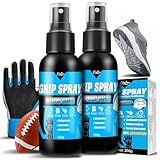 Grip Spray - Improved Version Basketball Shoes Soles Traction Enhancer, Multipurpose Anti-Slip Spray for Football, Baseball, Golf, Various Rackets, Pole Dancing - Stop Sweat, Non-Stick, Boost Control