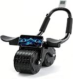 Elbow Support Ab Roller Wheel with Knee Mat & Timer