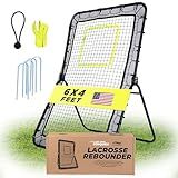 Victorem Lacrosse Rebounder for Backyard - 6x4 Ft. Volleyball Rebounder, Easy to Setup Bounce Back Net with 5 Rebound Angles - Rebound Net for Lacrosse, Basketball, Tennis & Softball