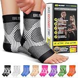 BLITZU Compression Socks for Plantar Fasciitis, Foot, Arch & Ankle Support