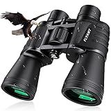 20x50 High Powered Binoculars for Adults, Waterproof Compact Binoculars with Low Light Vision for Bird Watching Hunting Camping Travel Cruise Hiking Sports Stargazing, Christmas Birthday Gifts for Men